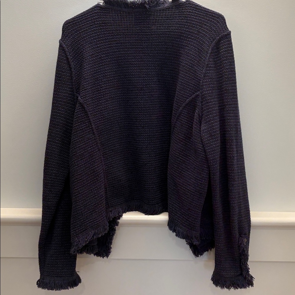 Nic + Zoe Fringe Mix Knit Jacket - Picture 8 of 10